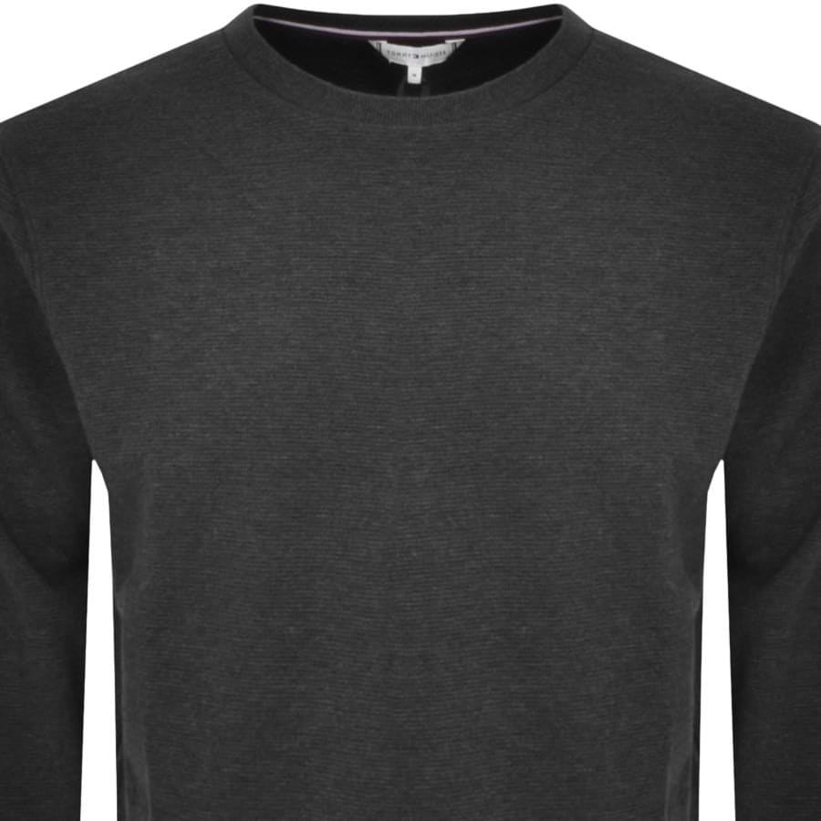 Tommy hilfiger taped sweatshirt grey top